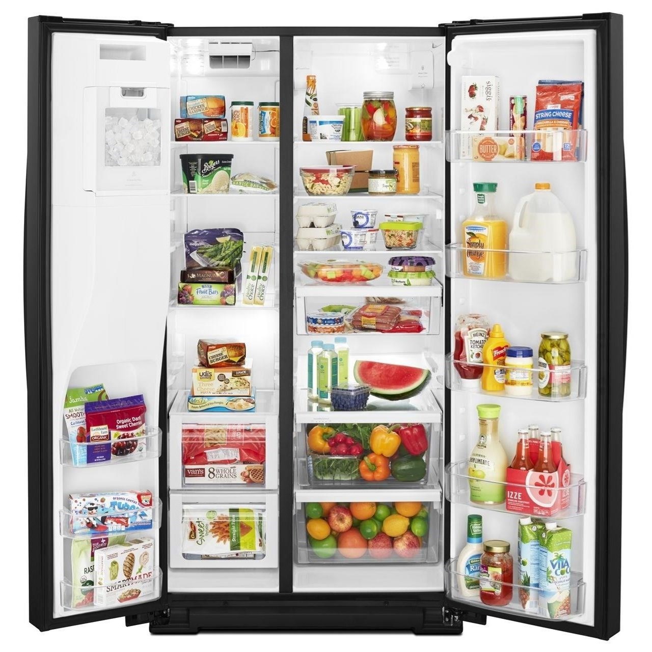 Whirlpool WRS588FIHV 36inch Wide SidebySide Refrigerator 28 cu. ft